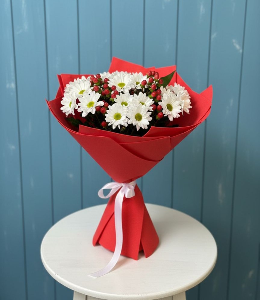 Букет цветов из: Хризантемы в Мирном Кировской области