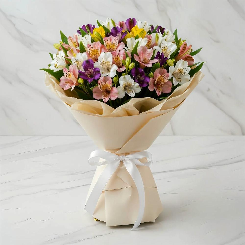 Букет цветов из: Альстромерии в Мирном Кировской области