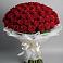 Букет 101 Красная роза Блэк Мэджик в Мирном Кировской области