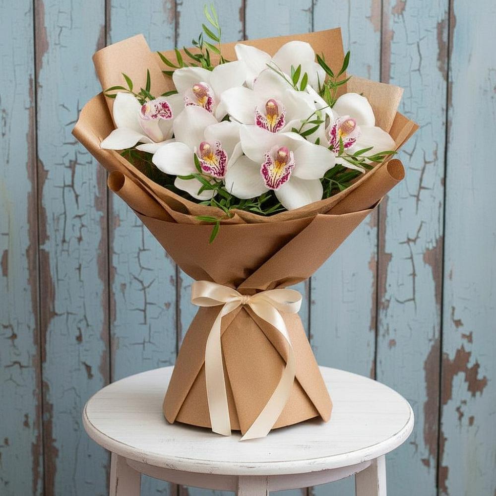 Букет цветов из: Орхидеи и Розы в Мирном Кировской области