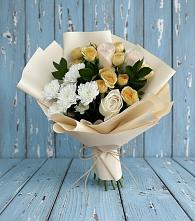 Букет цветов из:  Розы и Хризантемы в Мирном Кировской области