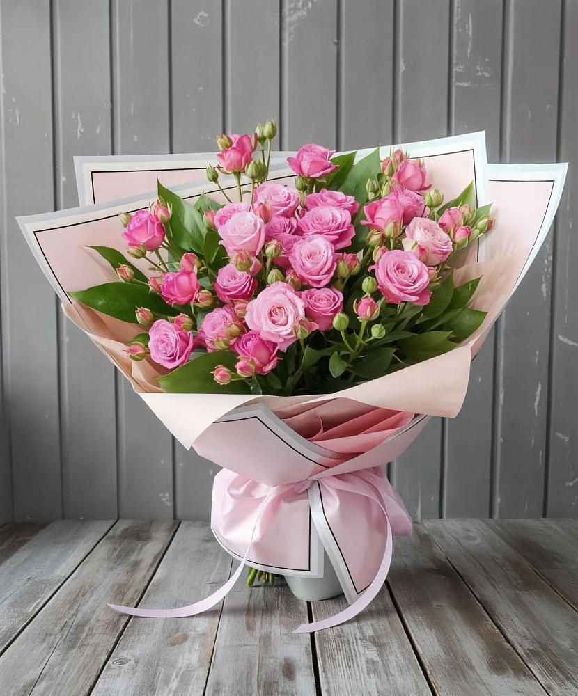 Букет Розовый кустик в Мирном Кировской области