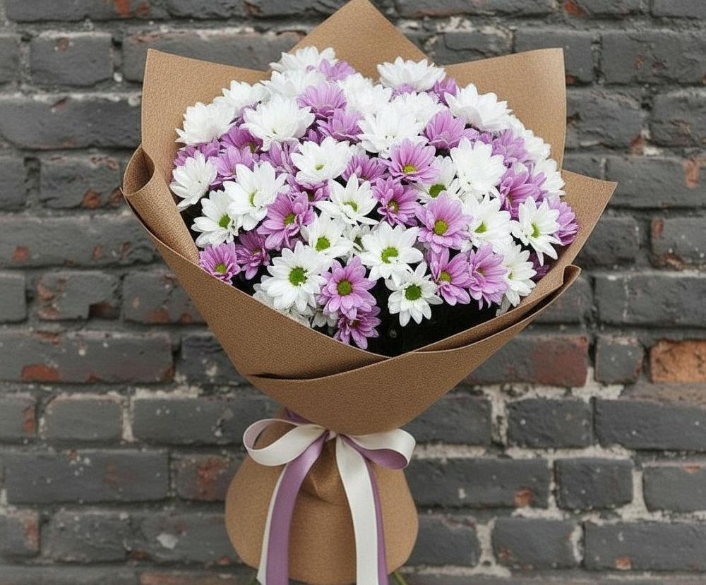 Букет цветов из: Хризантемы в Мирном Кировской области