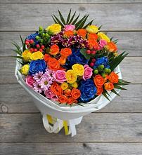 Букет цветов из:  Розы и Хризантемы #REPLACE_PRED# Мирном Кировской области