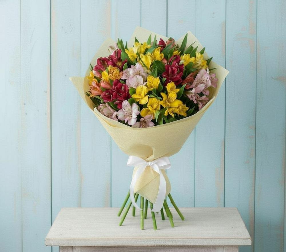 Букет цветов из: Альстромерии в Мирном Кировской области