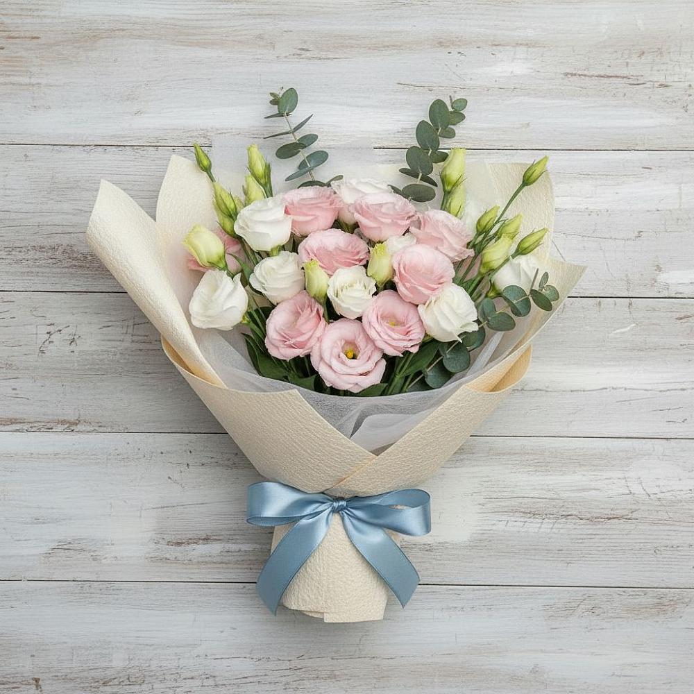 Букет цветов из: Лизиантусы в Мирном Кировской области